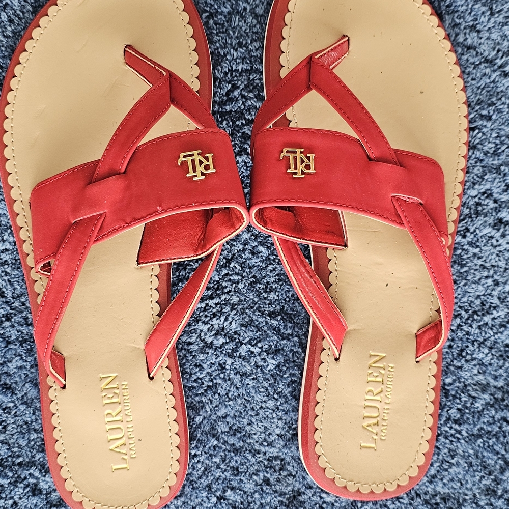 Lauren Ralph Lauren Bold Red Sandals